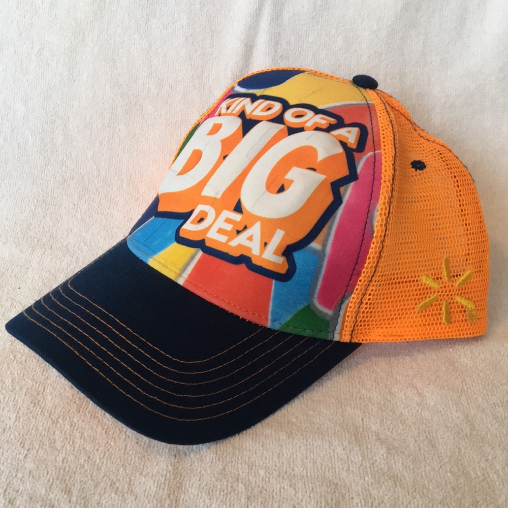 WalMart 5 panel puffy trucker SnapBack hat mesh back work cap kind of a big deal